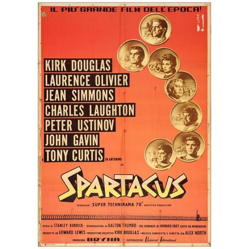 Lot # 466: SPARTACUS - Italian 2-Fogli (39" x 55"); Fine- Folded