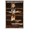 Lot # 481: JAMES BOND: GOLDFINGER - One-Sheet (27" x 41"); Glossy; Very Fine- on Linen