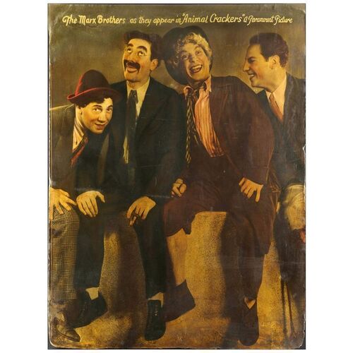 Lot # 502: ANIMAL CRACKERS - Theatrical Display USA (29.5" x 40"); Good