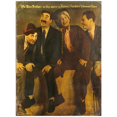 Lot # 502: ANIMAL CRACKERS - Theatrical Display USA (29.5" x 40"); Good