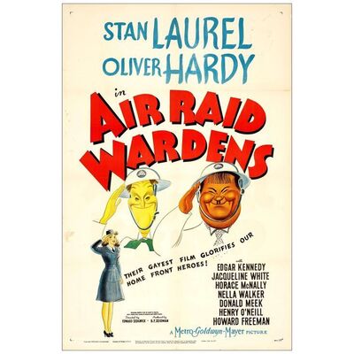 Lot # 505: AIR RAID WARDENS - One-Sheet (27" x 41"); Fine+ on Linen