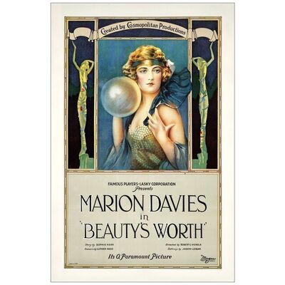 Lot # 511: BEAUTY'S WORTH - One-Sheet (27" x 41"); Very Fine on Linen