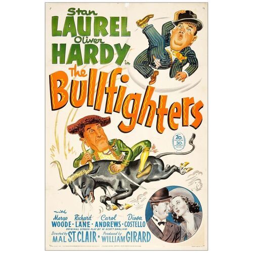 Lot # 516: THE BULLFIGHTERS - One-Sheet (27" x 41"); Stone Litho; Fine on Linen