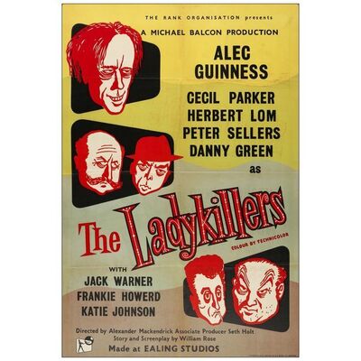 Lot # 525: THE LADYKILLERS - British One-Sheet (27" x 40"); Very Fine+ Folded, Full-Bleed