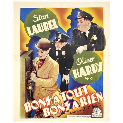 Lot # 526: THE MIDNIGHT PATROL - Pre-War Belgian (24" x 30"); Very Fine on Linen