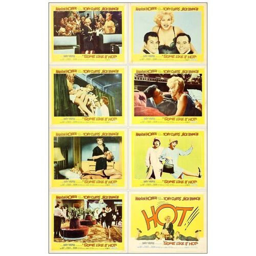 Lot # 532: SOME LIKE IT HOT - Lobby Card Set (8) (11" x 14"); Fine