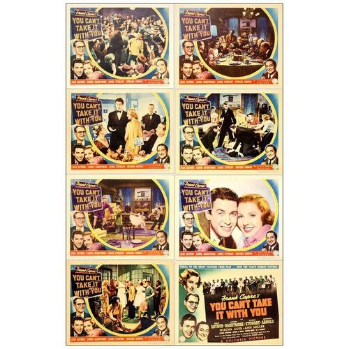 Lot # 535: YOU CAN'T TAKE IT WITH YOU - Lobby Card Set (8) (11" x 14"); Fine+