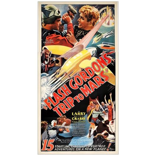 Lot # 536: FLASH GORDON'S TRIP TO MARS - Three Sheet (41" x 79"); Fine+ on Linen