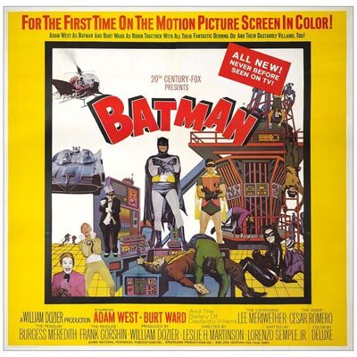 Lot # 540: BATMAN - Six Sheet (81" x 81"); Very Fine+ on Linen