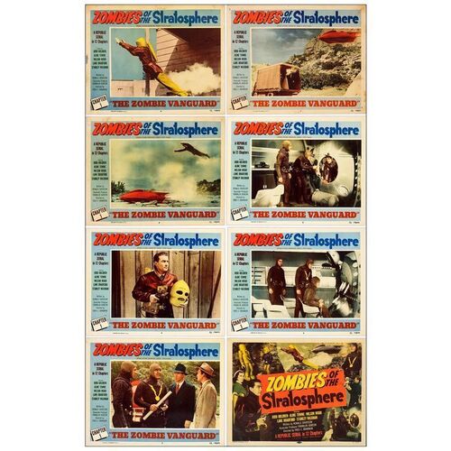 Lot # 544: ZOMBIES OF THE STRATOSPHERE - Lobby Card Set (8) (11" x 14"); Chapter 1; Very Fine-