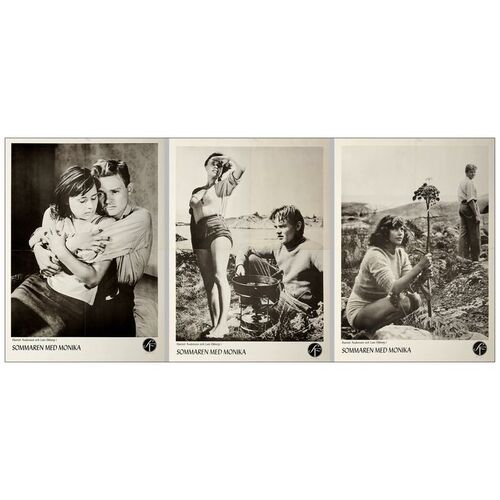 Lot # 555: SUMMER WITH MONIKA - Swedish Posters (3) (19.75" x 27.5"); Near Mint Folded