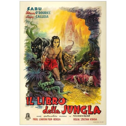 Lot # 565: THE JUNGLE BOOK - Italian 4-Fogli (55" x 78"); Fine- on Linen