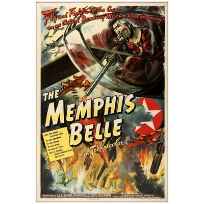 Lot # 570: THE MEMPHIS BELLE - One-Sheet (27" x 41"); Style A; Very Fine Folded
