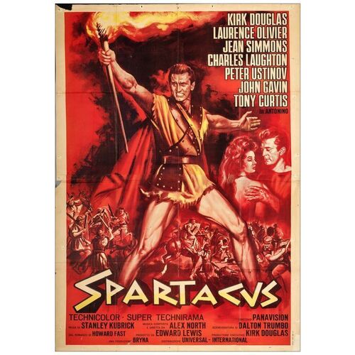 Lot # 572: SPARTACUS - Italian 4-Fogli (54" x 77"); Fine+ Folded