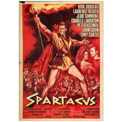 Lot # 572: SPARTACUS - Italian 4-Fogli (54" x 77"); Fine+ Folded