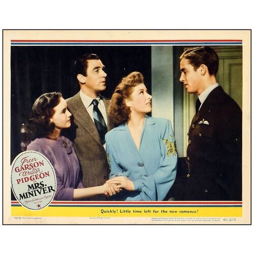 Lot # 579: MRS. MINIVER - Lobby Card (11" x 14"); Very Fine