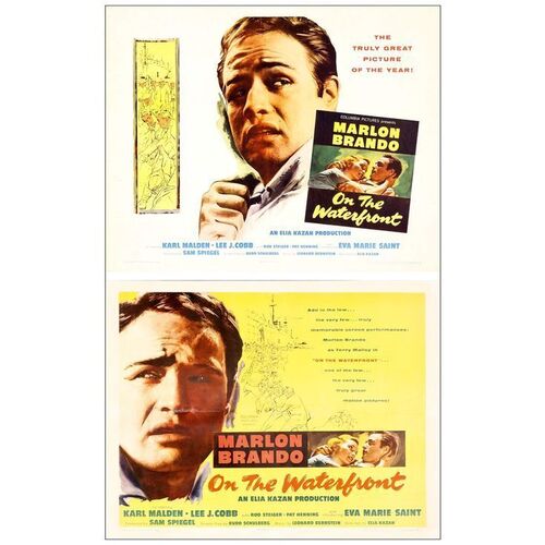 Lot # 581: ON THE WATERFRONT - Half Sheets (2) (22" x 28"); Style A and B; Very Fine- Rolled & on Paper