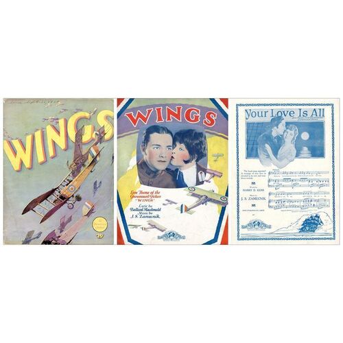 Lot # 583: WINGS - Program & Sheet Music (9.5" x 12.5"); Very Fine-