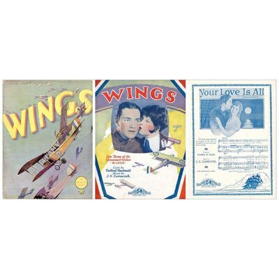 Lot # 583: WINGS - Program & Sheet Music (9.5" x 12.5"); Very Fine-