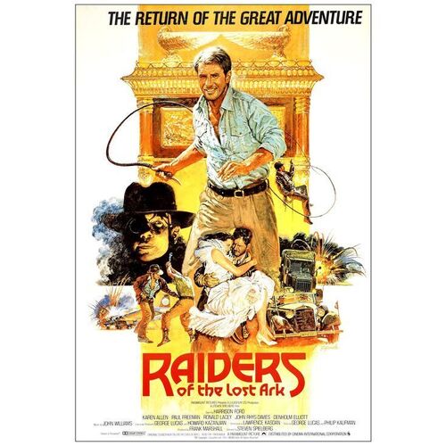 Lot # 588: INDIANA JONES AND THE RAIDERS OF THE LOST ARK - British One-Sheet (27" x 40"); Very Fine- Rolled