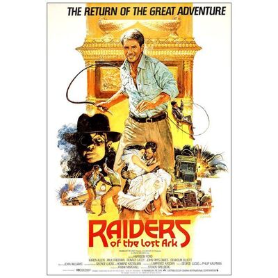 Lot # 588: INDIANA JONES AND THE RAIDERS OF THE LOST ARK - British One-Sheet (27" x 40"); Very Fine- Rolled
