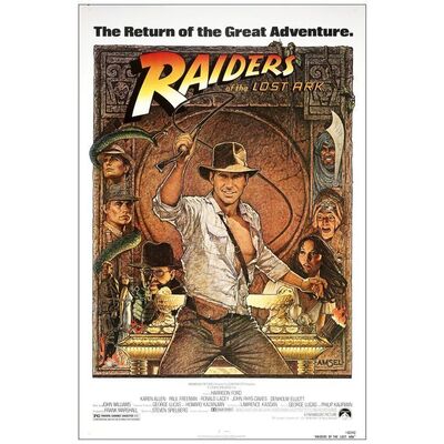 Lot # 589: INDIANA JONES AND THE RAIDERS OF THE LOST ARK - One-Sheet (27" x 41"); Very Fine+ Rolled
