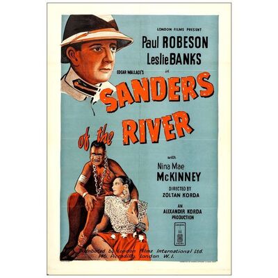 Lot # 593: SANDERS OF THE RIVER - One-Sheet (27" x 40"); Very Fine Folded