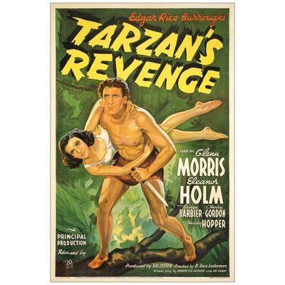 Lot # 596: TARZAN'S REVENGE - One-Sheet (27" x 41"); Fine on Linen