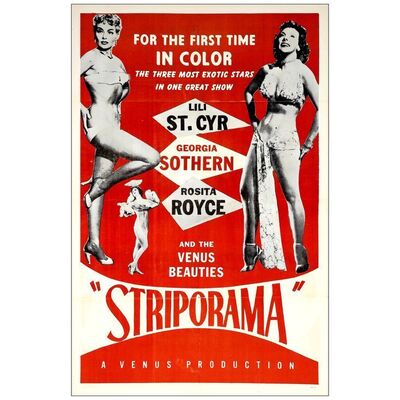 Lot # 607: STRIPORAMA - One-Sheet (27" x 43"); Very Fine Folded