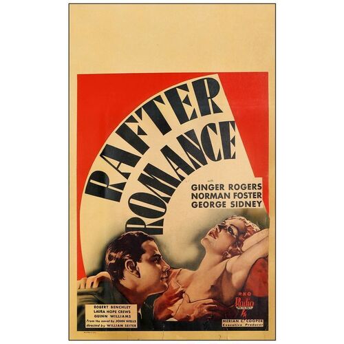 Lot # 611: RAFTER ROMANCE - Window Card (14" x 22.5"); Very Good on Paper