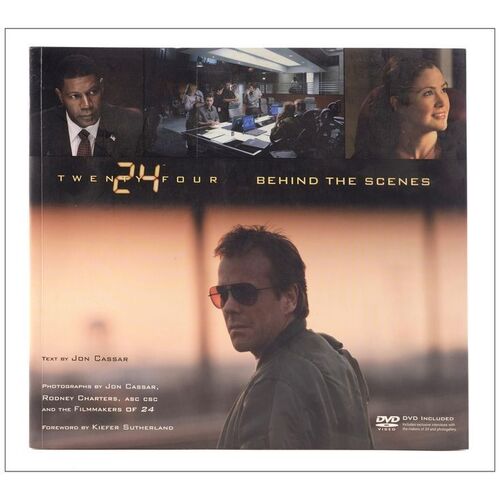 Lot # 613: 24 - Book (172 Pages) & DVD (11" x 10") Autographed by Kiefer Sutherland; Near Mint