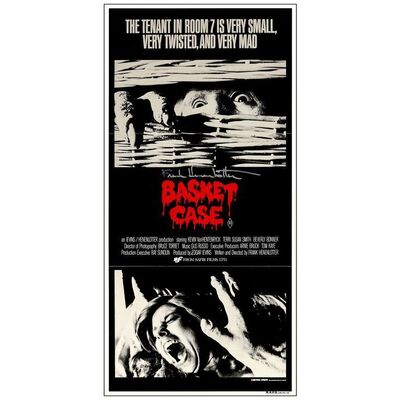 Lot # 620: BASKET CASE - Australian Daybill (13" x 27") Autographed by Frank Henenlotter; Near Mint Folded