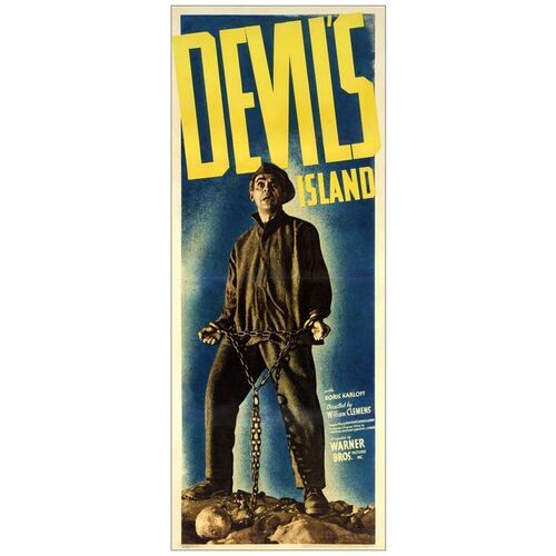 Lot # 627: DEVIL'S ISLAND - Insert (14" x 36"); Very Fine- on Paper