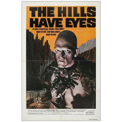 Lot # 632: THE HILLS HAVE EYES - One-Sheet (27" x 41"); Near Mint Folded