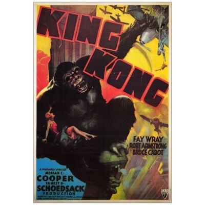 Lot # 635: KING KONG - French Grande (42 x 62 ); Very Fine on Linen