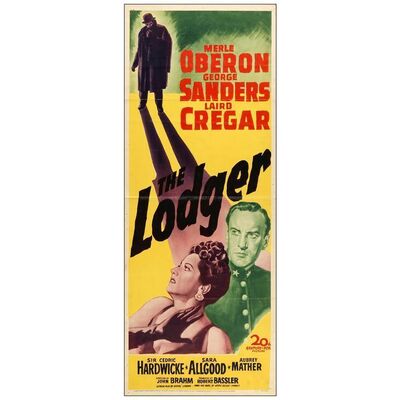 Lot # 636: THE LODGER - Insert (14" x 36"); Very Fine- Folded