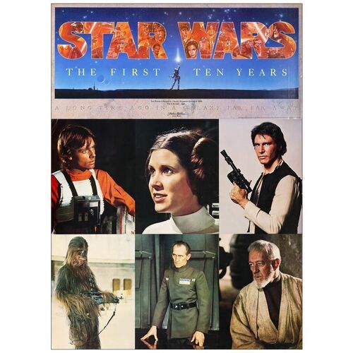 Lot # 660: STAR WARS: EPISODE IV - A NEW HOPE - Lobby Display Poster & Banner (38" x 34" & 36.5" x 17"); Very Fine Rolled