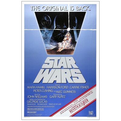 Lot # 664: STAR WARS: EPISODE IV - A NEW HOPE - One-Sheet (27" x 41"); Near Mint Rolled