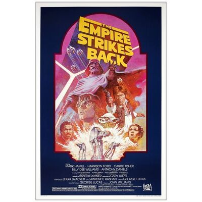 Lot # 668: STAR WARS: EPISODE V - THE EMPIRE STRIKES BACK - One-Sheet (27" x 41"); Howard Kazanjian Collection; Mint Rolled