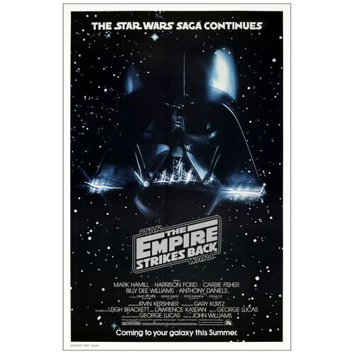 Lot # 673: STAR WARS: EPISODE V - THE EMPIRE STRIKES BACK - One-Sheet (27" x 41"); Advance; Near Mint Rolled