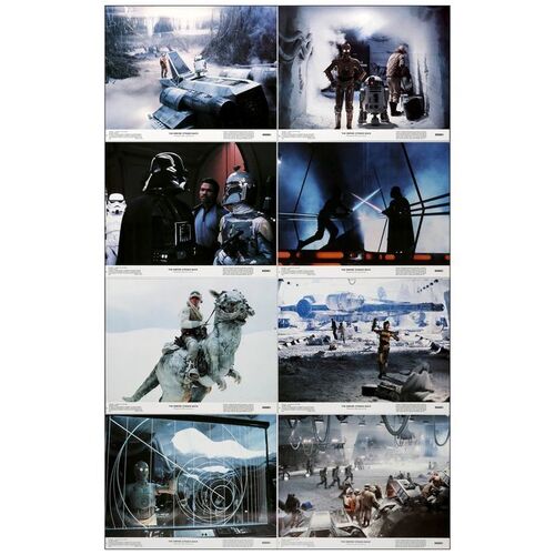 Lot # 676: STAR WARS: EPISODE V - THE EMPIRE STRIKES BACK - Lobby Card Set (8) (11" x 14"); Mint