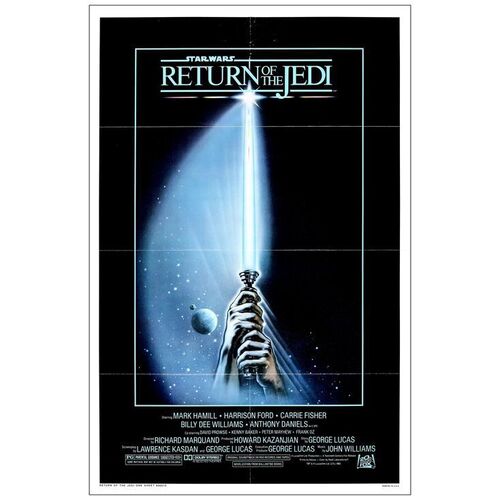 Lot # 681: STAR WARS: EPISODE VI - RETURN OF THE JEDI - One-Sheet (27" x 41"); Style A; Very Fine+ Folded