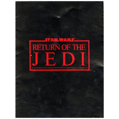Lot # 684: STAR WARS: EPISODE VI - RETURN OF THE JEDI - Screening Program (8.5" x 11") Autographed by Billy Dee Williams; Howard Kazanjian Collection; Very Fine+