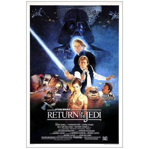 Lot # 685: STAR WARS: EPISODE VI - RETURN OF THE JEDI - One-Sheet (27" x 41"); Style B; Near Mint Rolled