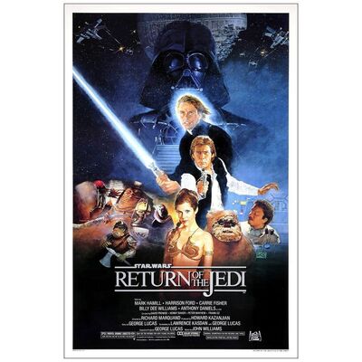 Lot # 685: STAR WARS: EPISODE VI - RETURN OF THE JEDI - One-Sheet (27" x 41"); Style B; Near Mint Rolled