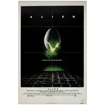 Lot # 689: ALIEN - One-Sheet (27" x 41"); Near Mint Folded