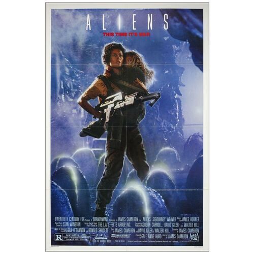Lot # 691: ALIENS - One-Sheet (27" x 41"); Ripley Style; Near Mint Folded