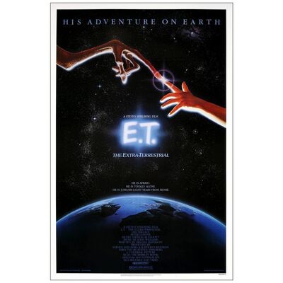 Lot # 702: E.T. THE EXTRA-TERRESTRIAL - One-Sheet (27" x 41"); Near Mint Rolled