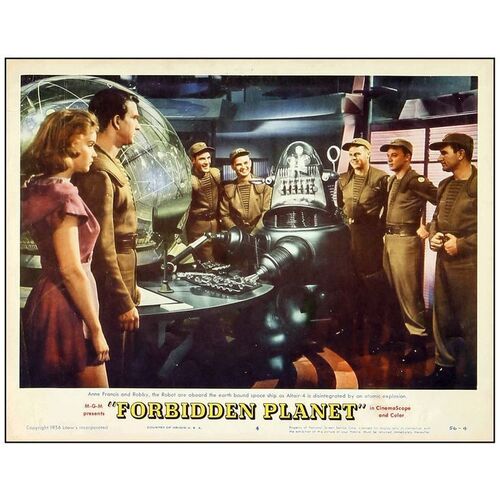 Lot # 706: FORBIDDEN PLANET - Lobby Card (11" x 14"); Very Fine-
