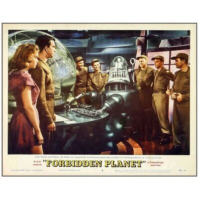 Lot # 706: FORBIDDEN PLANET - Lobby Card (11" x 14"); Very Fine-